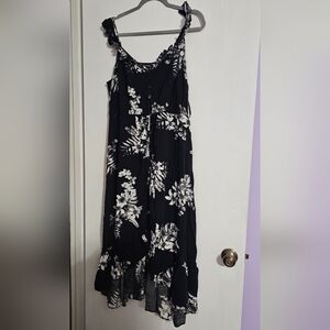 City Chic Black and White Spaghetti Strap Sundress
